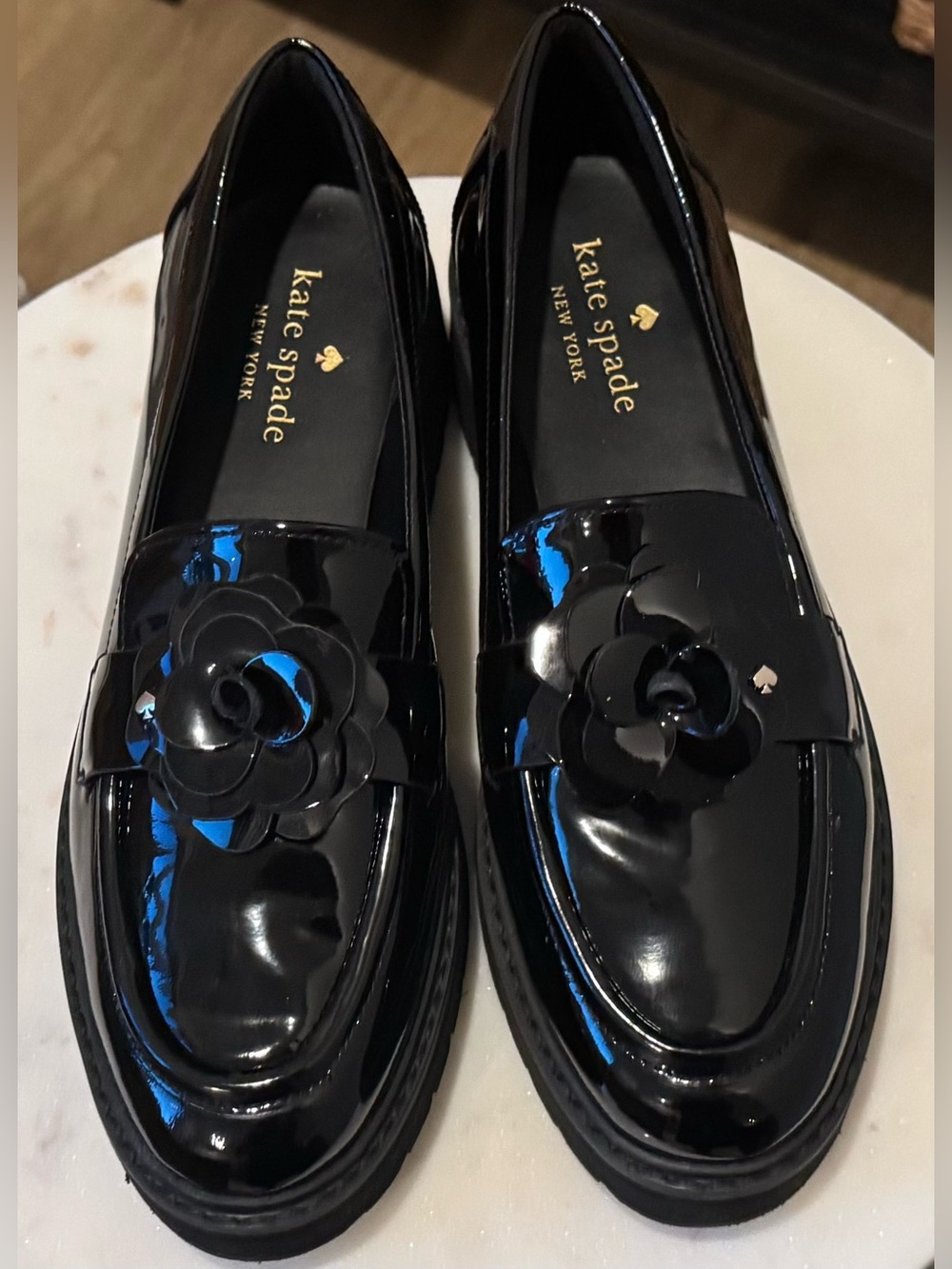 Kate Spade Lug Flora Loafer in Patent Leather - Picture 8 of 10